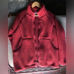 Snow Peak Thermal Boa Fleece Jacket, size L, color Bordeaux